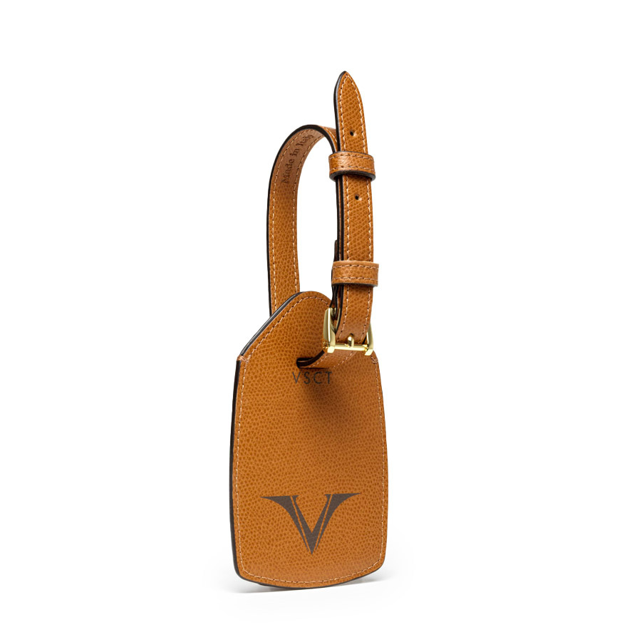 Louis Vuitton Unisex Vachetta Leather Luggage Tag Buckle Key Chain